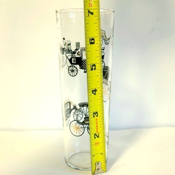 Vintage MCM Libbey stagecoach & buggy glass - Picture 4 of 5